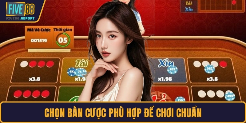 Chọn bàn cược phù hợp để chơi chuẩn